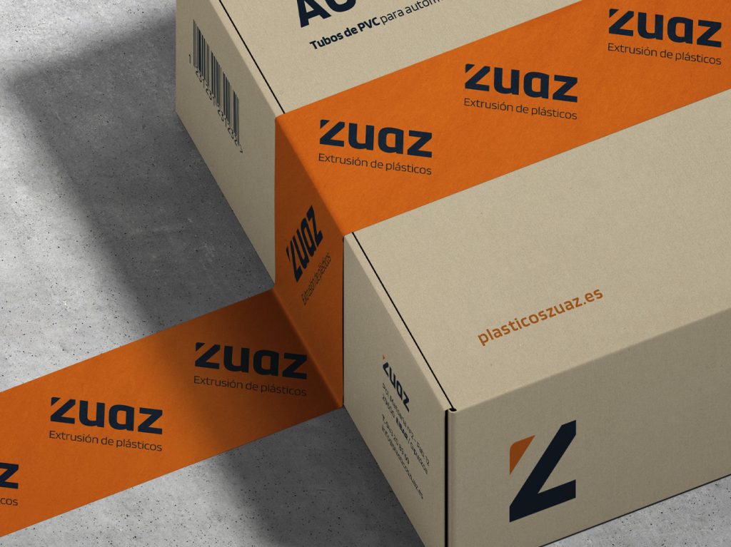Detalle de la cinta de embalar de Zuaz Extrusión de plásticos